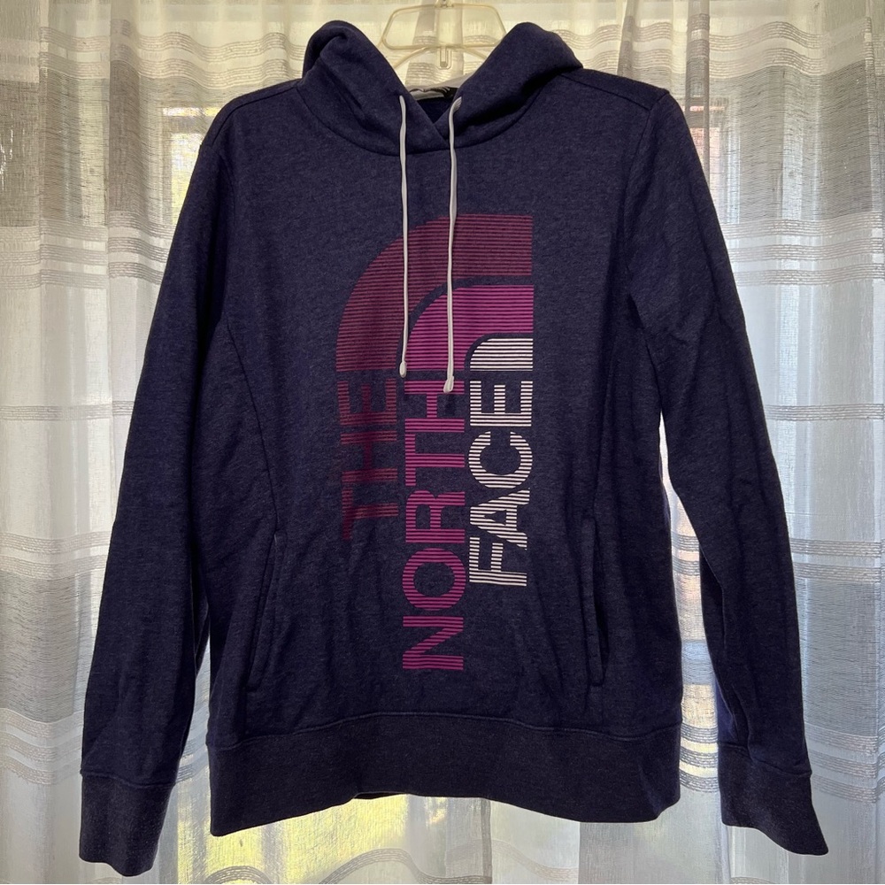 The North Face trivert purple sweatshirt